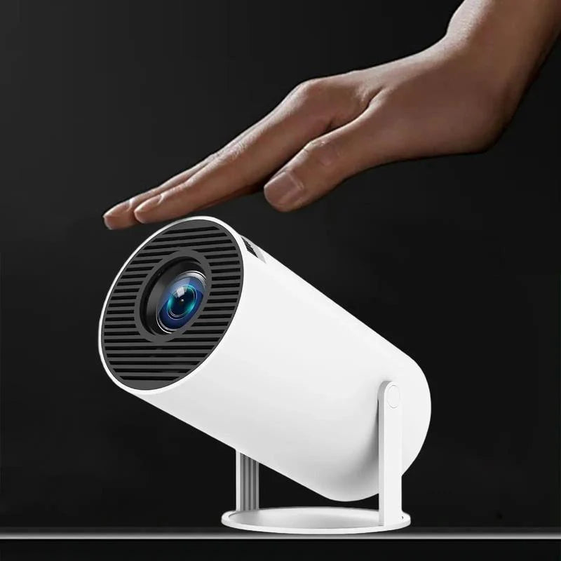 Elevate Your Entertainment with the Portable Android WiFi Bluetooth-Compatible Projector - Perfect for Home, Office, and Outdoor Fun!